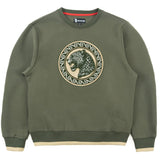 M4590 Pantera Crewneck Sweatshirt - Olive From Makobi Jeans USA