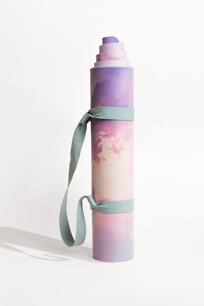 Vegan Suede Yoga Mat - Heart in the Clouds from POPFLEX