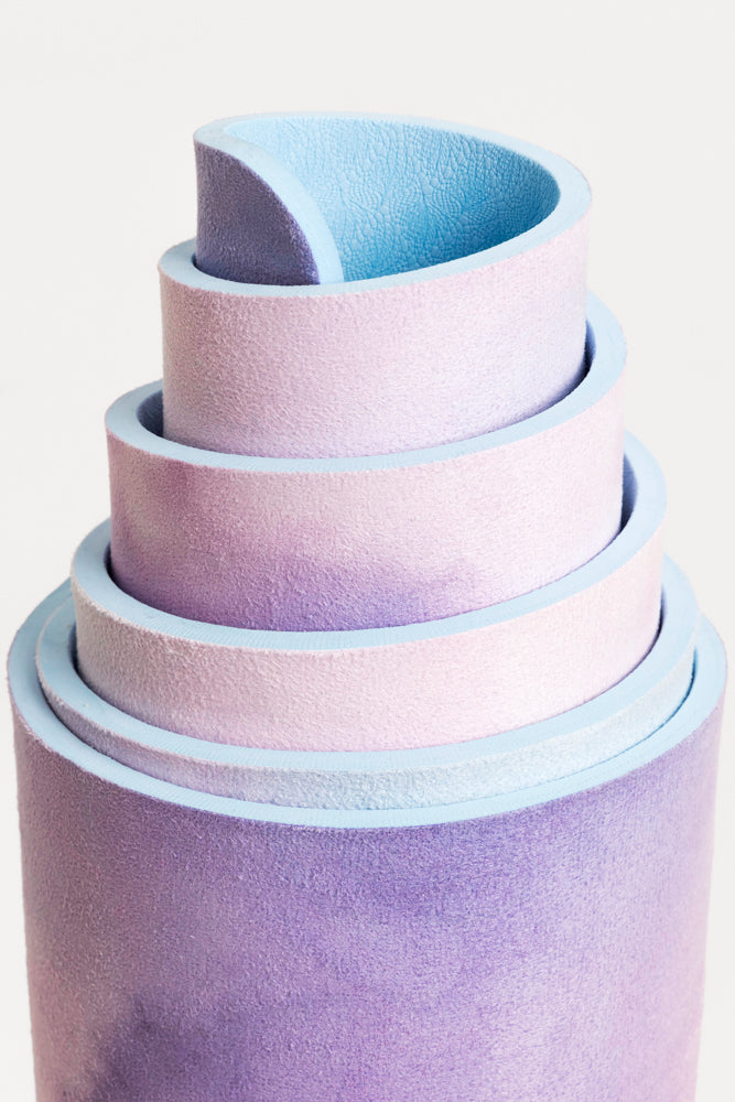 Vegan Suede Yoga Mat - Heart in the Clouds from POPFLEX