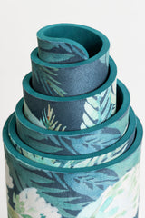 Vegan Suede Yoga Mat - Flourishing Foliage from POPFLEX