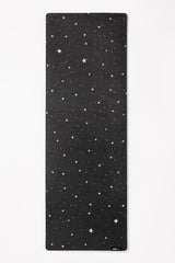 Vegan Suede Yoga Mat - Black Starry from POPFLEX