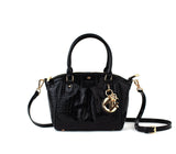 Madison Mini - Black Croc Vegan Bag from Gunas New York