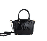 Madison Mini - Black Croc Vegan Bag from Gunas New York