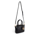 Madison Mini - Black Croc Vegan Bag from Gunas New York