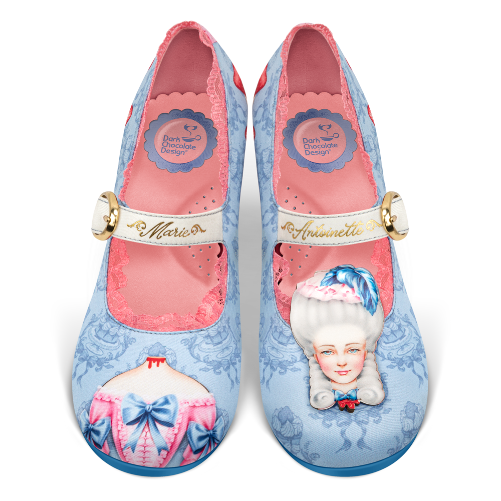 Chocolaticas® Mid Heels Marie Antoinette 3 Women's Mary Jane Pump From Hot Chocolate Design