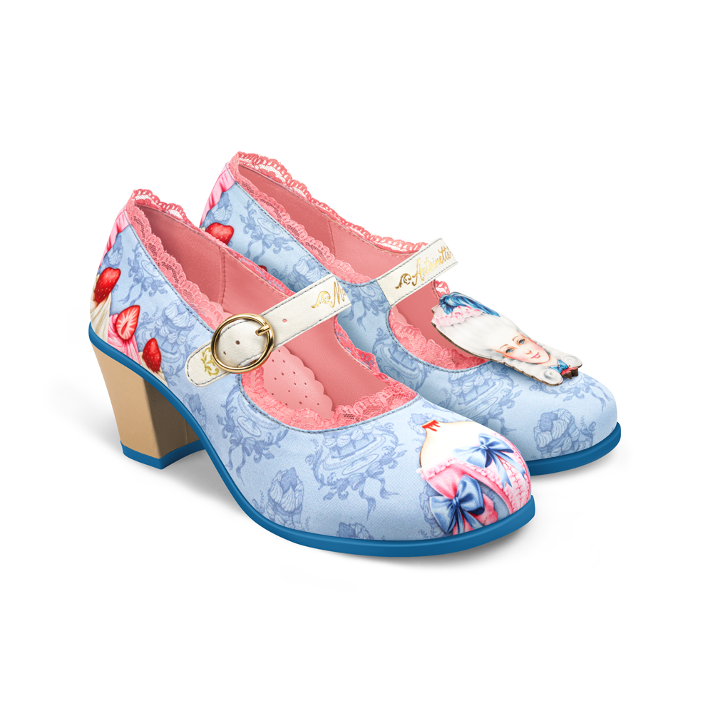 Chocolaticas® Mid Heels Marie Antoinette 3 Women's Mary Jane Pump From Hot Chocolate Design