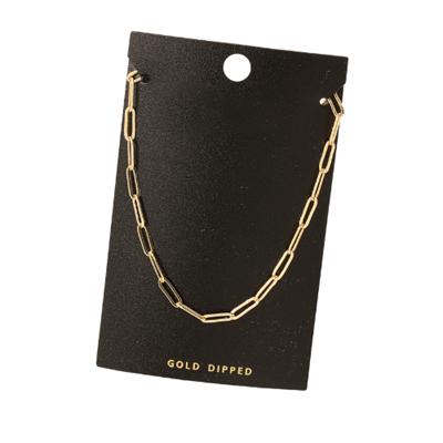 Dipped Oval Chain Link Necklace through MARKET