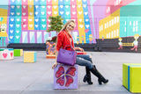 Jane - Black Vegan Leather Satchel from Gunas New York