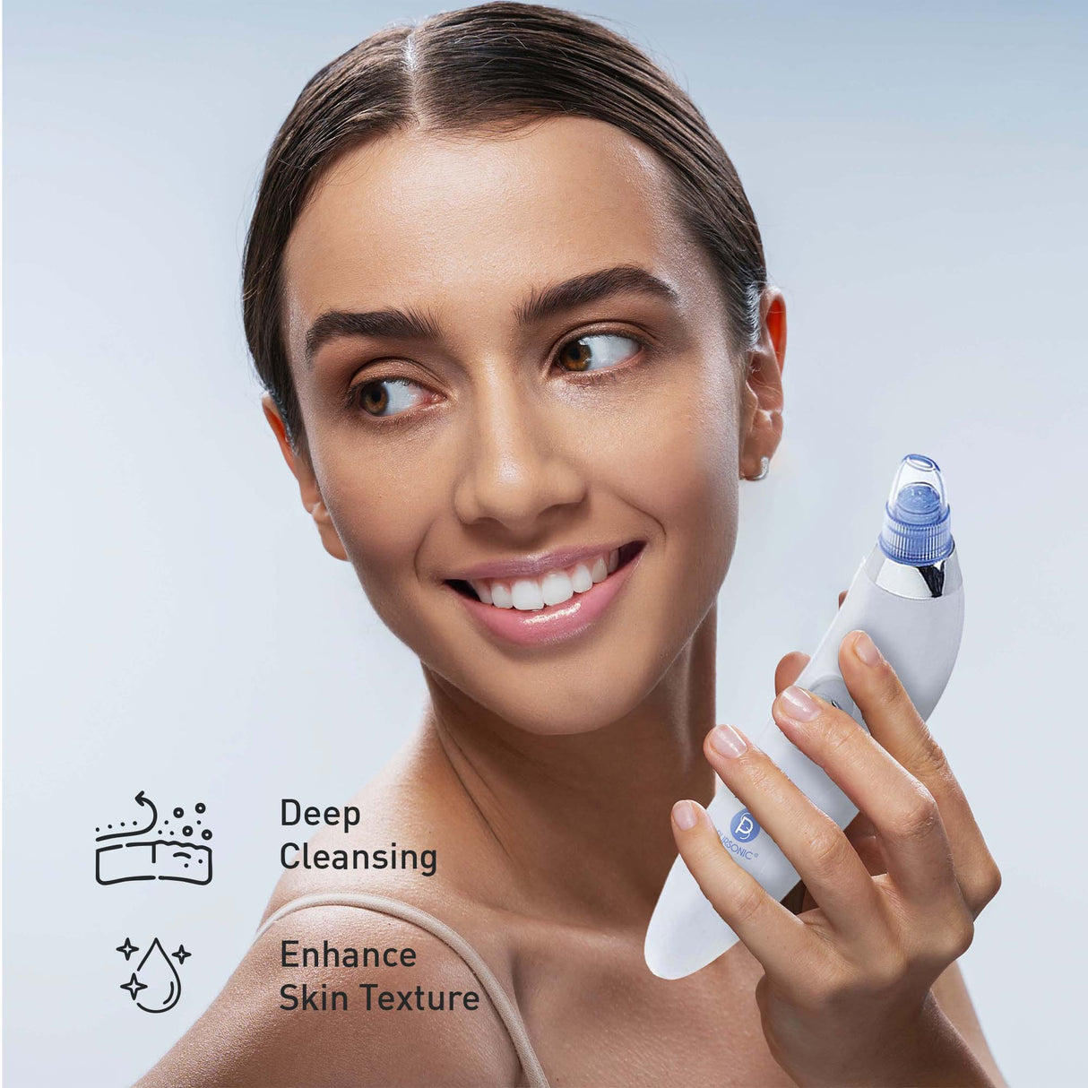 Pursonic Ultimate Rejuvenation Bundle: Micro Needle Derma Roller, Pore Vacuum Blackhead Remover & 3-Pack Anti-Aging Serum Set from Pursonic