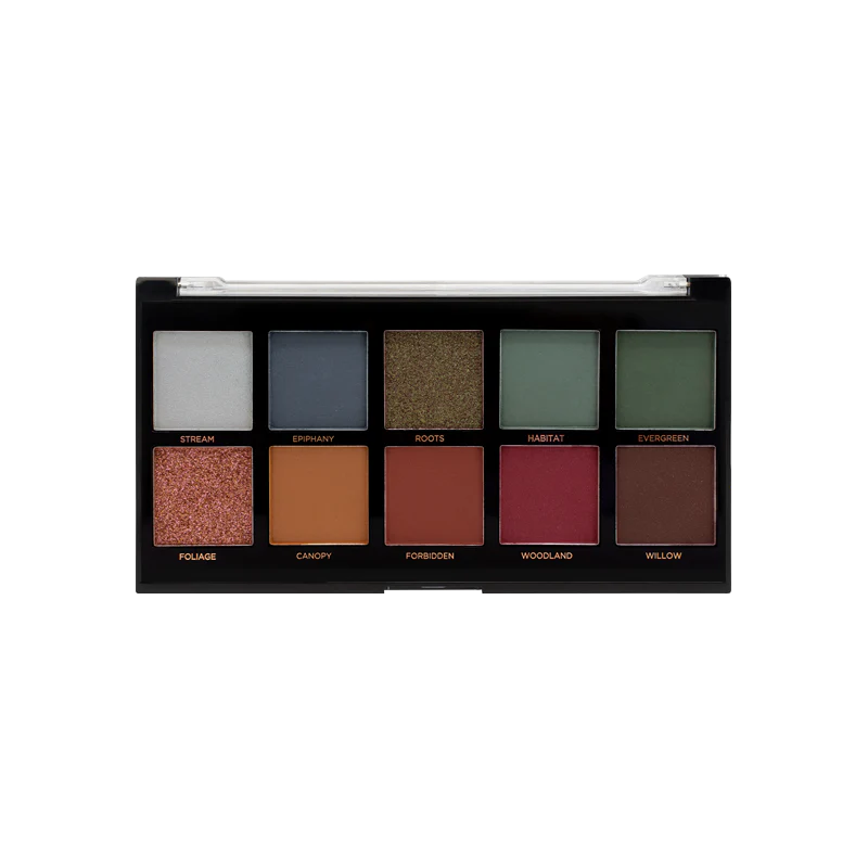 Meadow 10 shade palette from Profusion Cosmetics