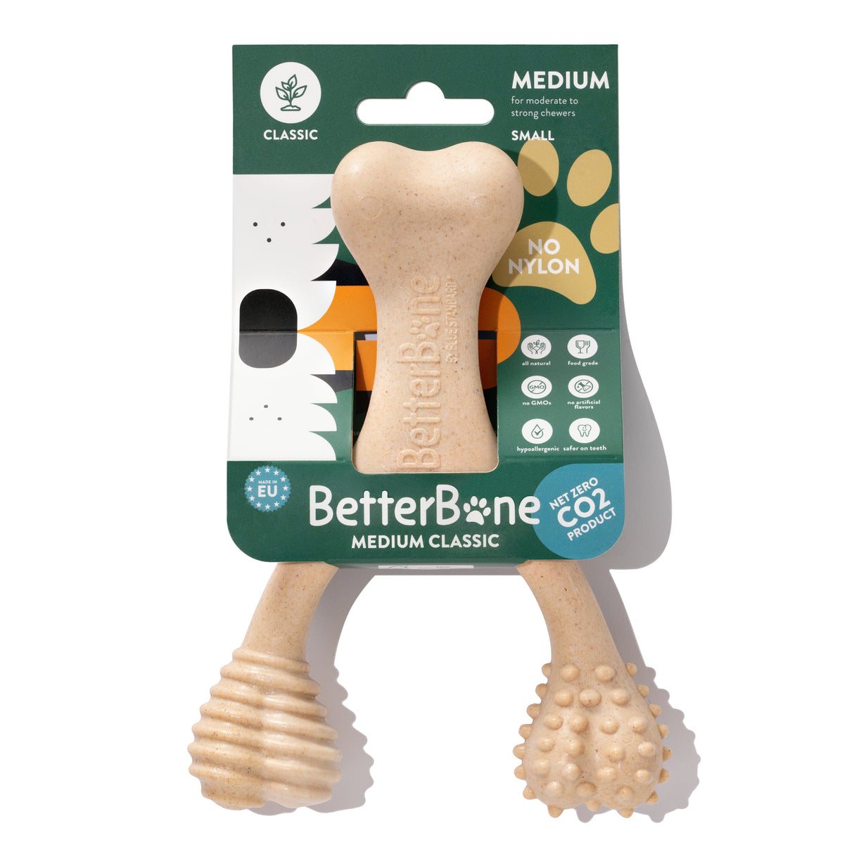 BetterBone MEDIUM Durability CHEW TOY: Perfect Chew for Everyday Chewers | Natural Ingredients, Eco-Friendly, Non-Toxic from BetterBone All Natural Eco-Friendly Dog Chews & Bones