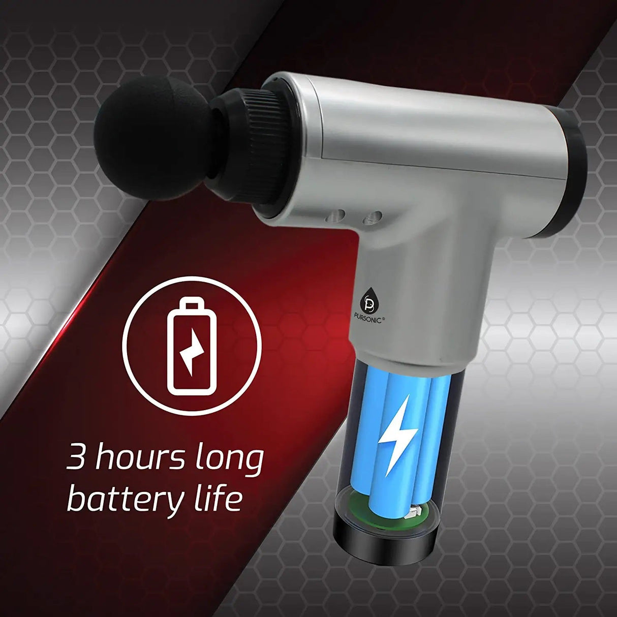 6 Speed Cordless & Rechargeable Professional Massage Gun from Pursonic