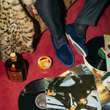 Men's Blue Velvet Slipper II from Del Toro Shoes