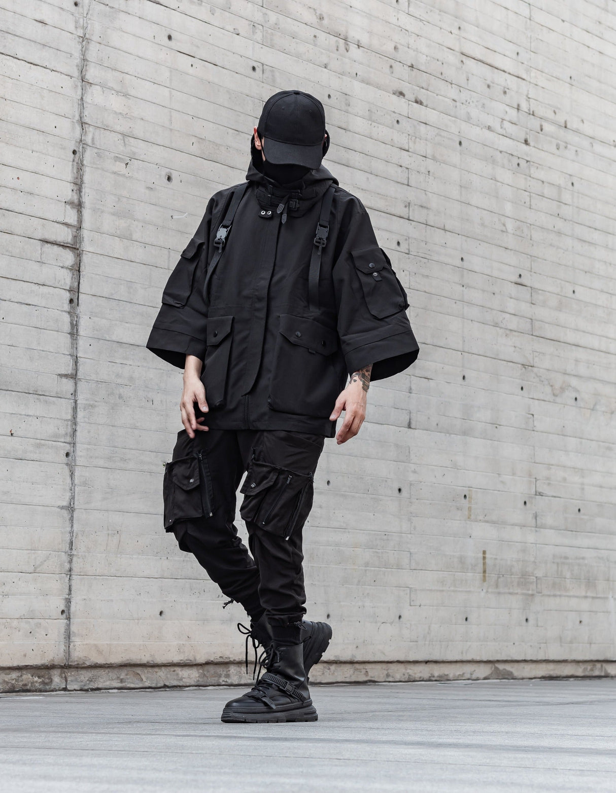 IBJ169 Paratrooper Short Sleeves Jacket from Niepce Inc