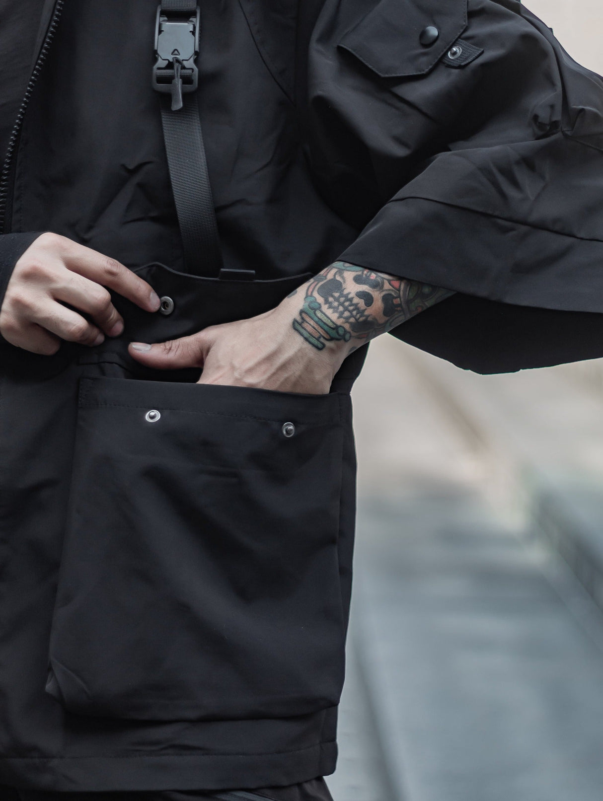 IBJ169 Paratrooper Short Sleeves Jacket from Niepce Inc