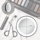 Lighted Compact Mirror with Magnification & Suction Cup from Zadro
