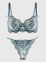 Blossom Delights Embroidery Lingerie Set From Hello.LA.Girl