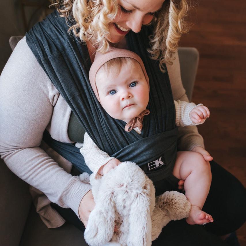 Baby K'tan Active Yoga Baby Carrier | Heather Black from Baby K'tan