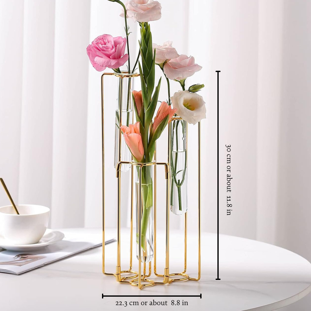 Metal Tube Flower Vase from Moderny