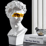 Golden Mask David Sculpture from Moderny