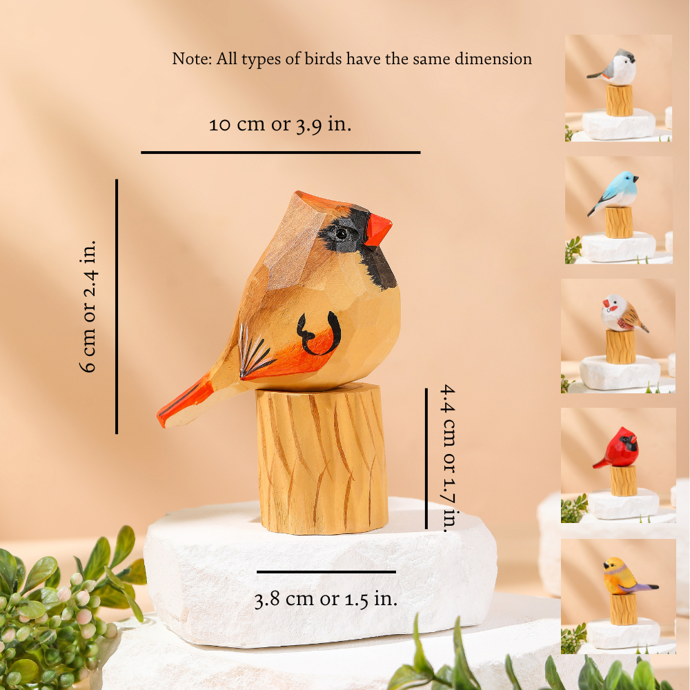 Miniature Bird Figurines from Moderny