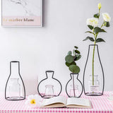 Iron Line Table Vase from Moderny