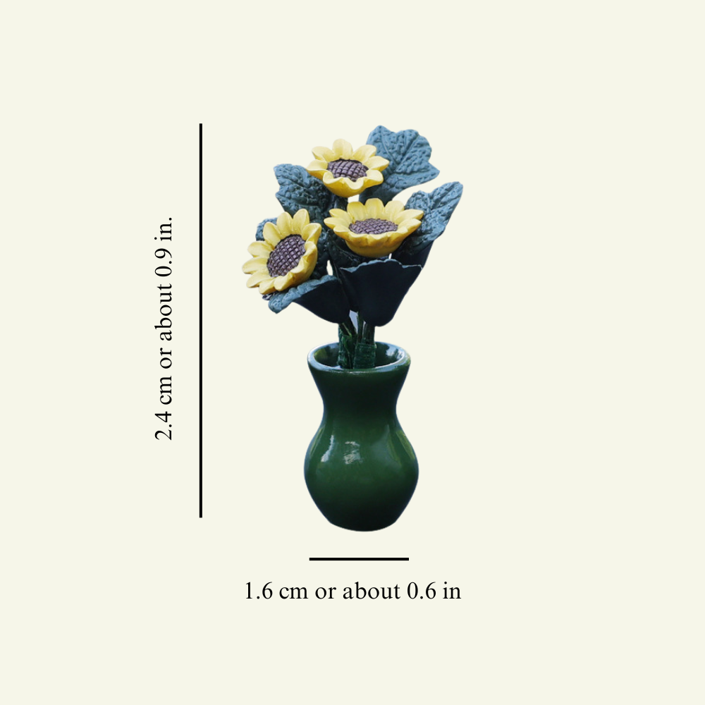 Mini Sunflower Car Vase from Moderny