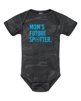 Moms Future Spotter Onesie (With Blue Text) from DadBod Apparel