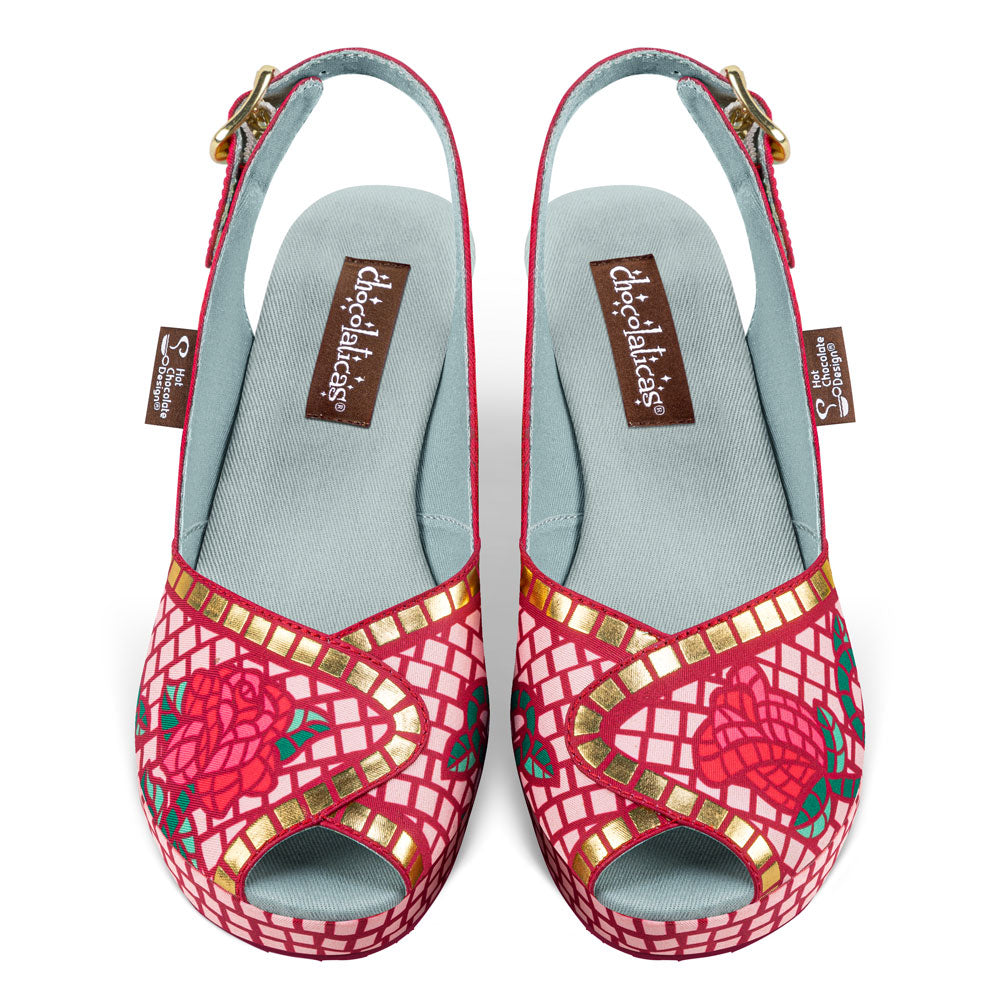 Chocolaticas® Mosaic Garden Women's Sandal From Hot Chocolate Design