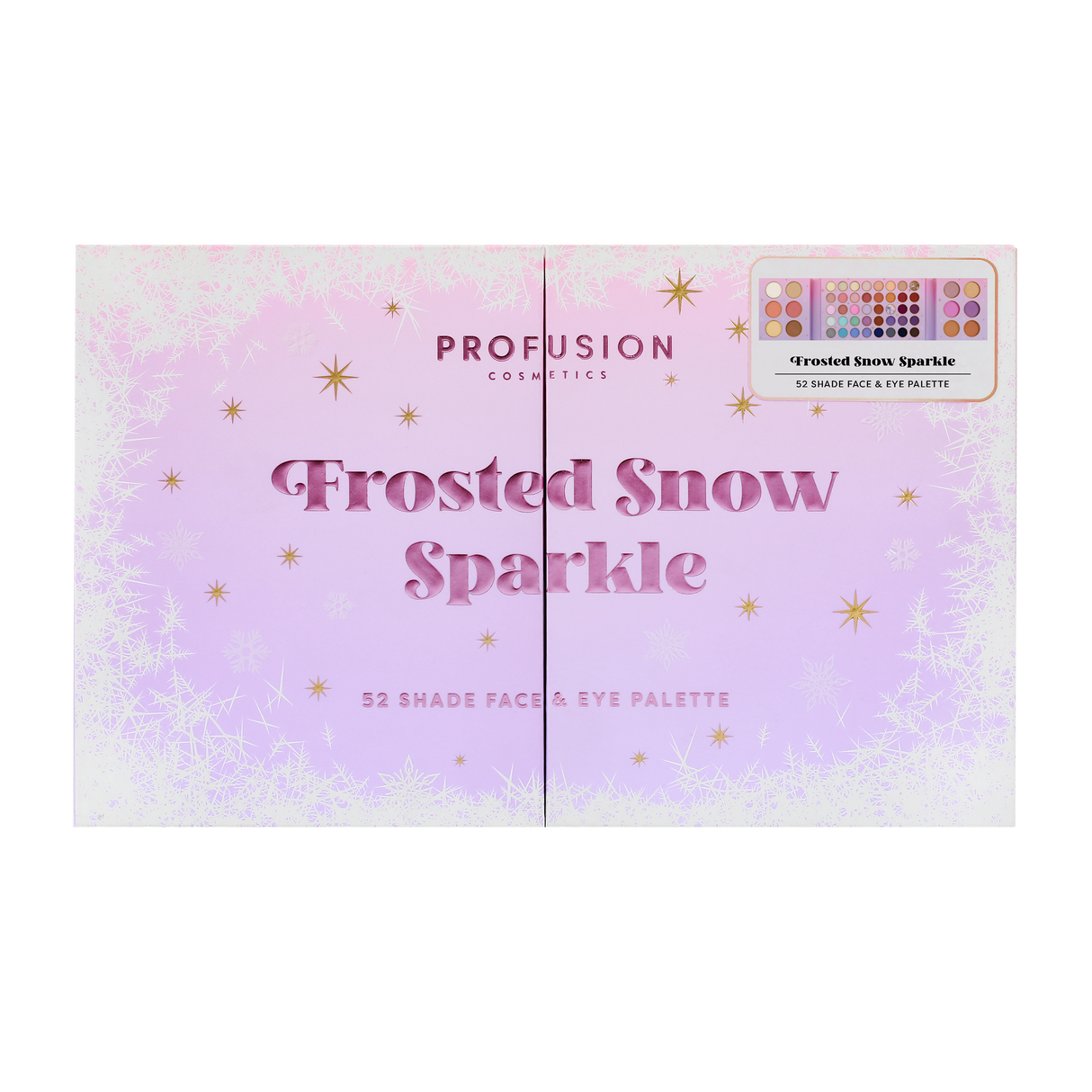 Frosted Snow Sparkle | 52 Shade Face & Eye Palette from Profusion Cosmetics