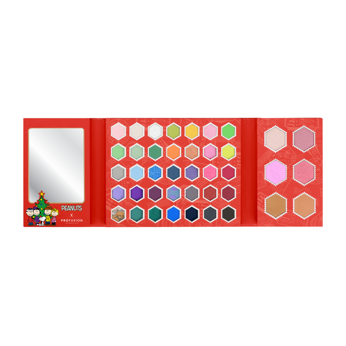 Peanuts Holiday | Snoopy's Starlit Holiday 41 Shade Face & Eye Palette from Profusion Cosmetics