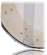 Deluxe Snare Drum by GRIFFIN - 14" x 5.5" Poplar Wood Shell with Zebra PVC Glossy Finish from GeekStands