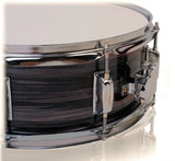 Deluxe Snare Drum by GRIFFIN - 14" x 5.5" Poplar Wood Shell with Zebra PVC Glossy Finish from GeekStands