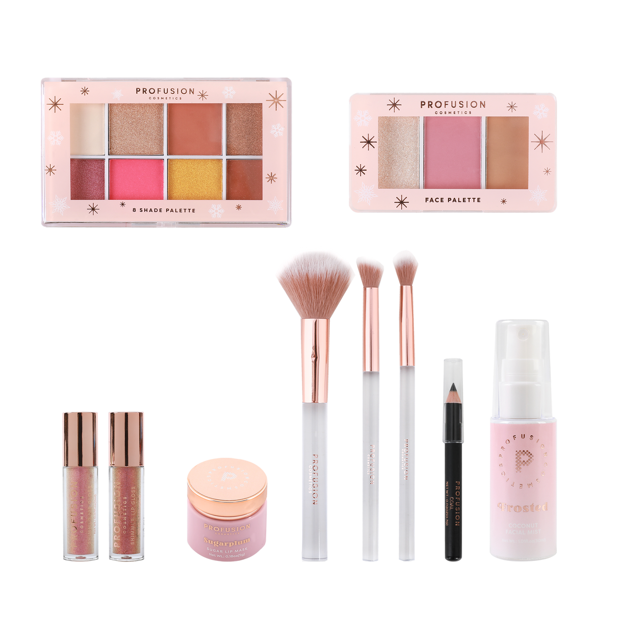Frosted Snow Sparkle | 19 PC Beauty Box from Profusion Cosmetics