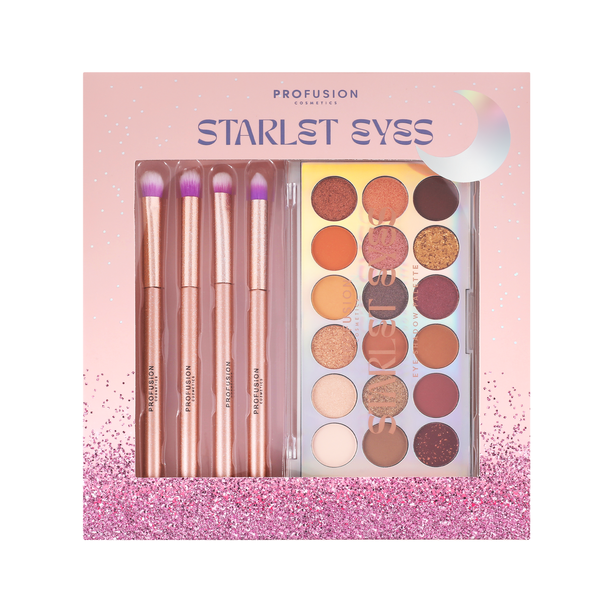 Starlet Eyes 5 PC Palette & Brush Set from Profusion Cosmetics