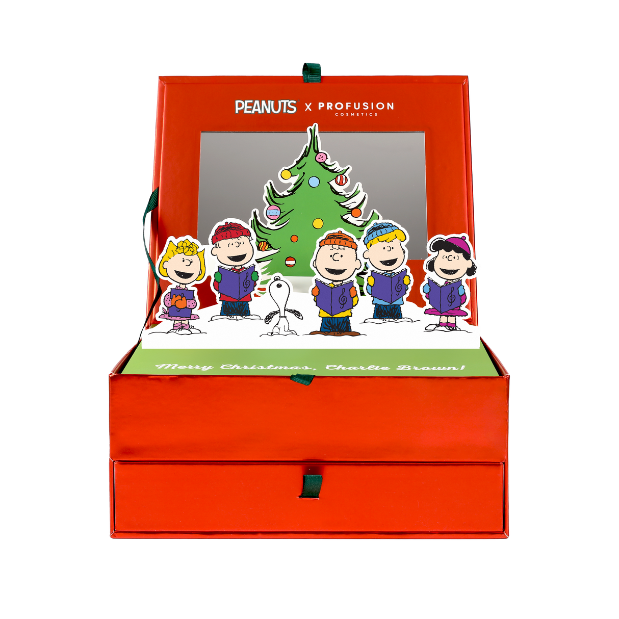 Peanuts Holiday | Merry Christmas Charlie Brown Vanity Set from Profusion Cosmetics