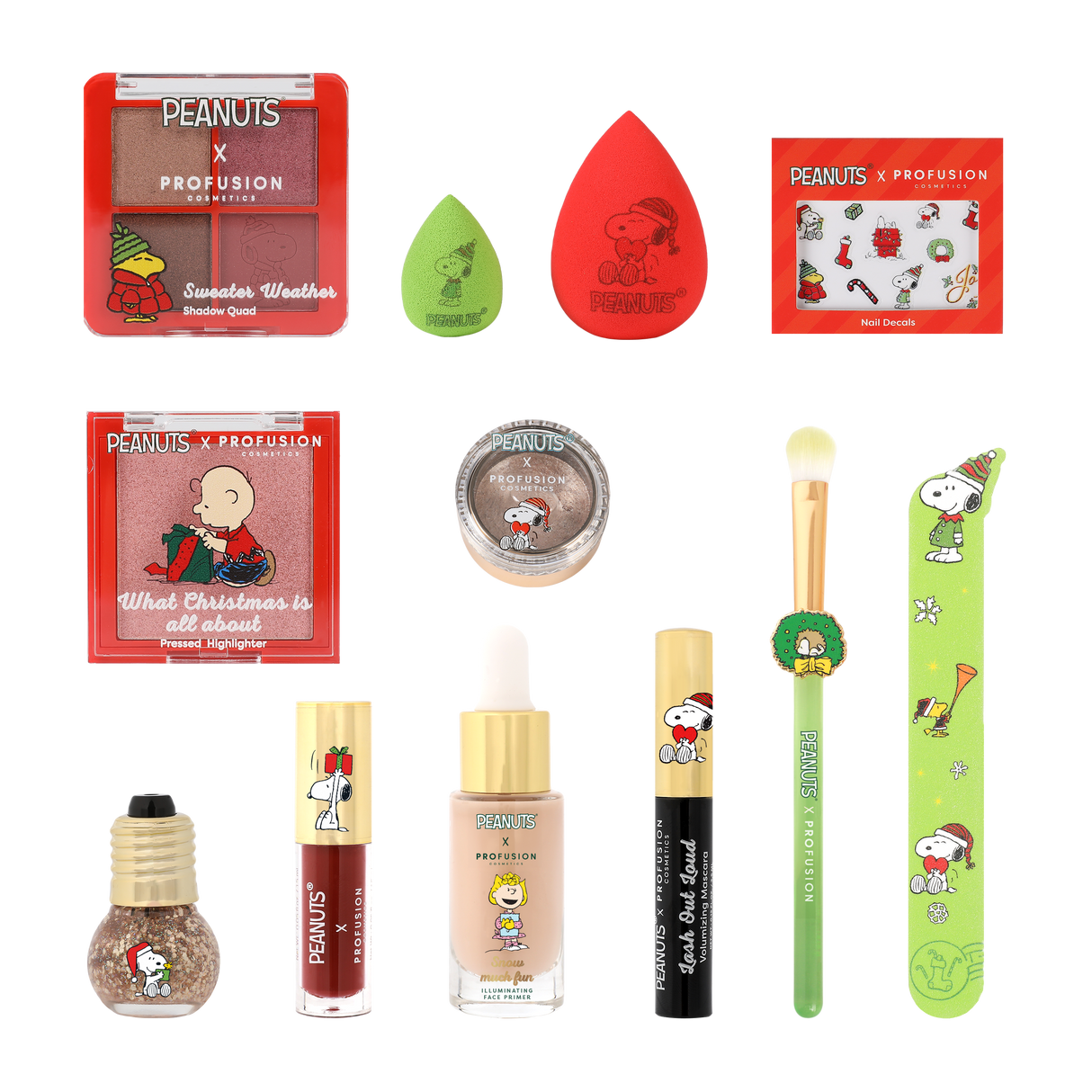 Peanuts Holiday | 12 Days of Advent Calendar from Profusion Cosmetics