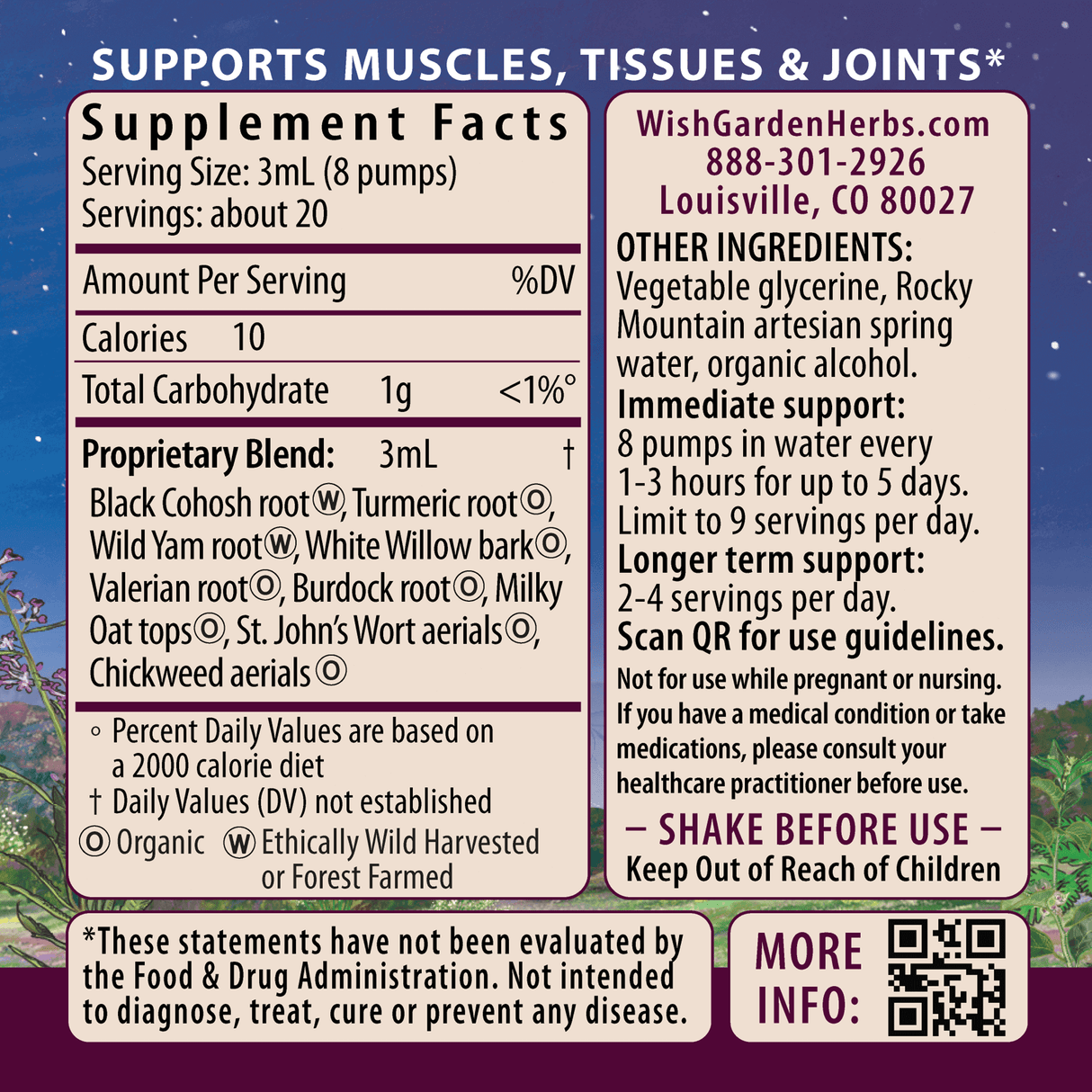 Deep Recovery Muscular & Skeletal From WishGarden Herbs