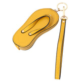 Faux Leather Flip-flop Mini Wristlet Bag Charm Coin Purse  from Madeline Love
