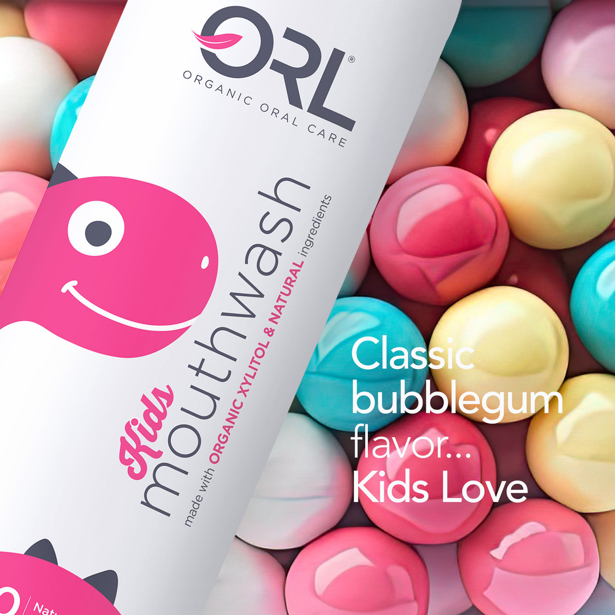 Kids Mouthwash made with Organic Xylitol & Natural Ingredients from ORL