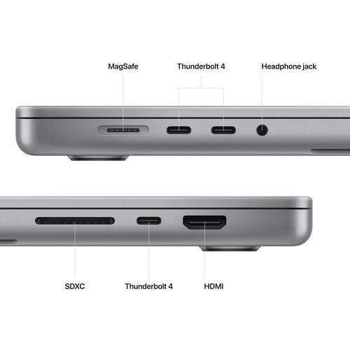 Apple 2021 MacBook Pro 16-inch M1 Max 10-Core CPU 32-Core GPU — Up to 64GB RAM 8TB SSD | Space Gray From Techable