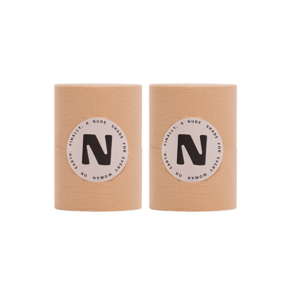 The Grip Kit: Nude Shade Boob Tape 2-Pack Set from Naked Rebellion