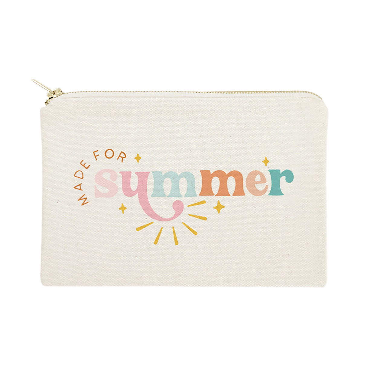 Made For Summer Cotton Canvas Cosmetic Bag from The Cotton & Canvas Co.
