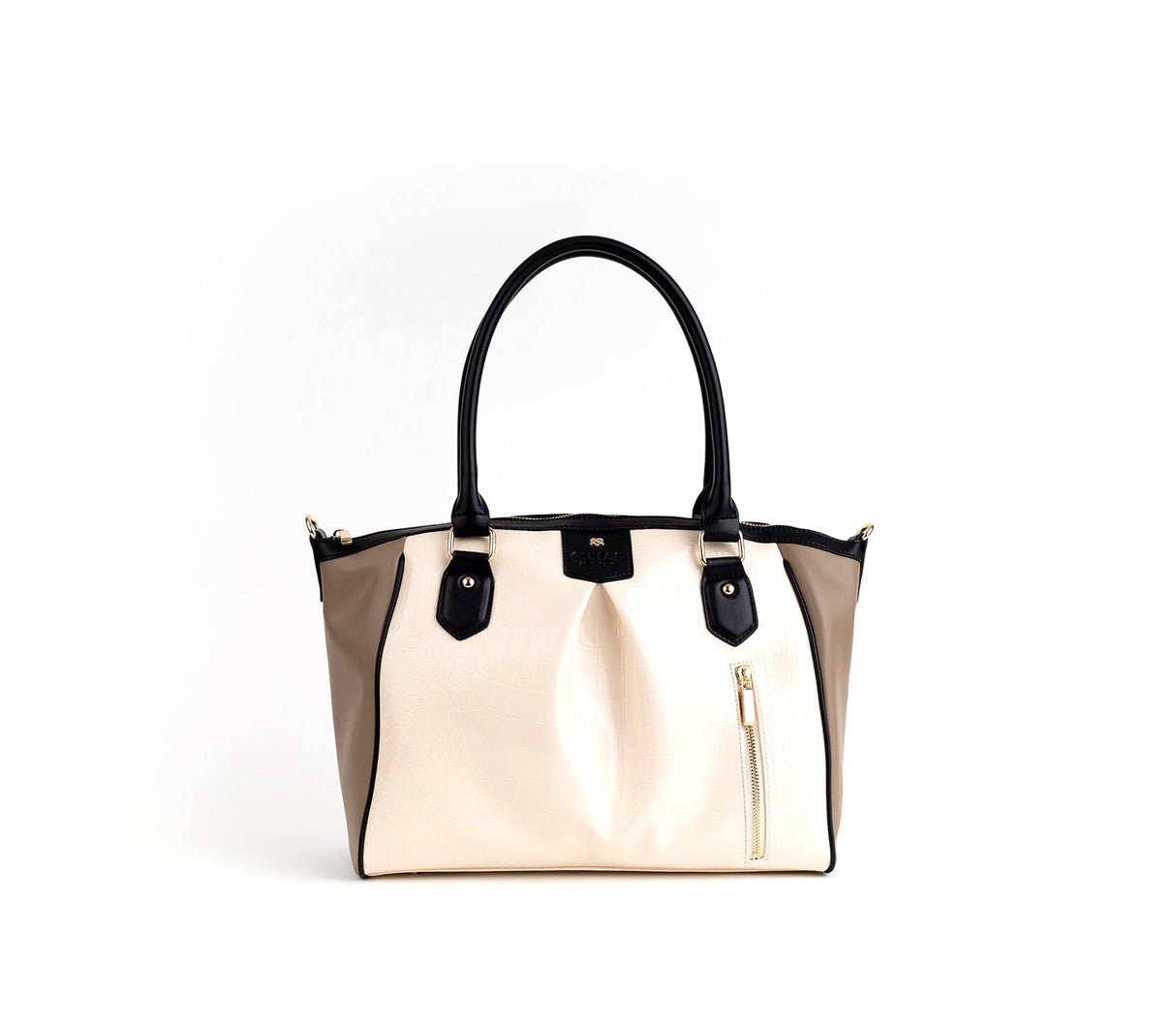 Madison - Beige Trio Croc Vegan Bag from Gunas New York