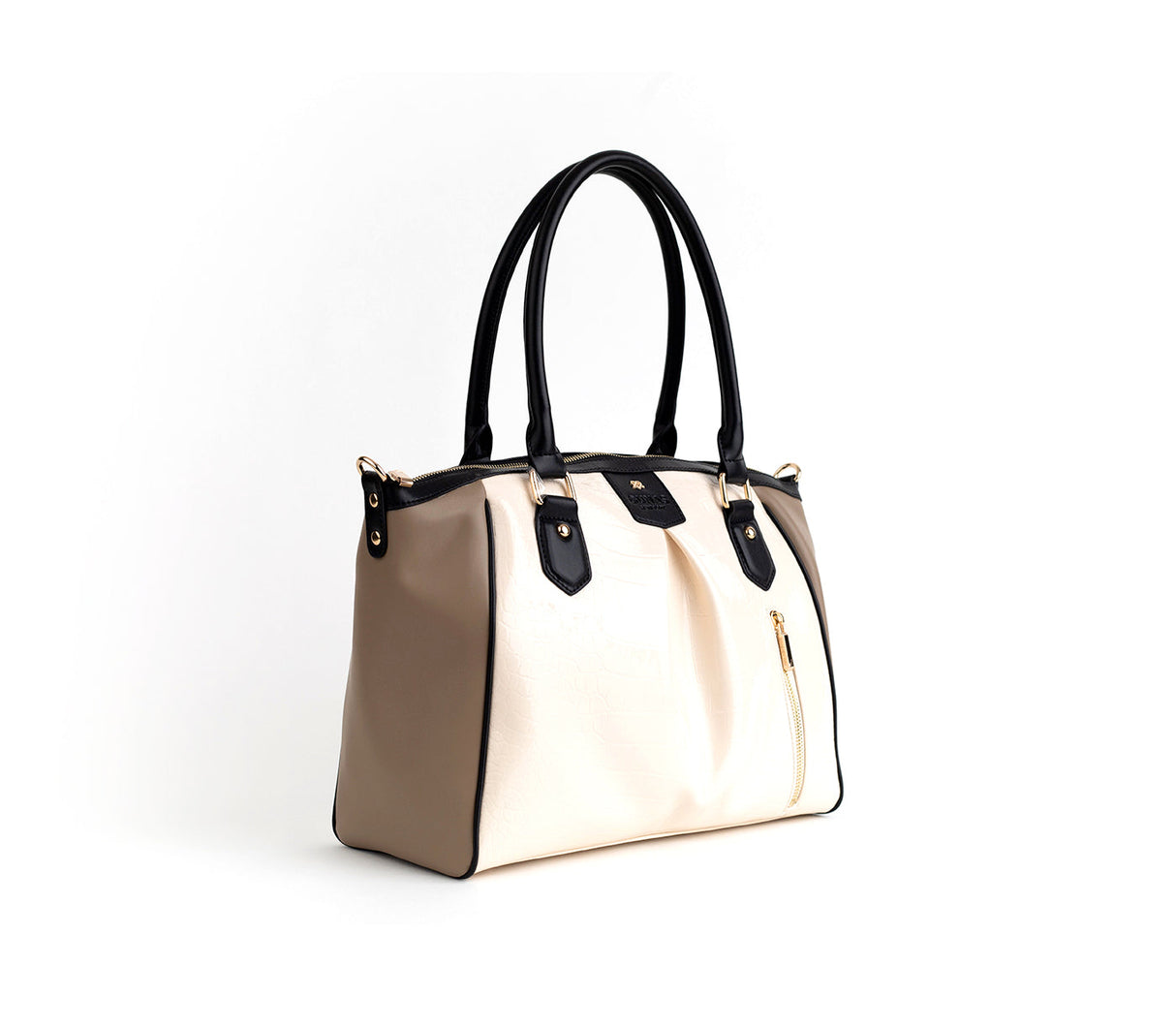 Madison - Beige Trio Croc Vegan Bag from Gunas New York