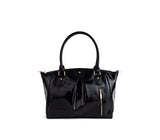 Madison - Black Croc Vegan Bag from Gunas New York