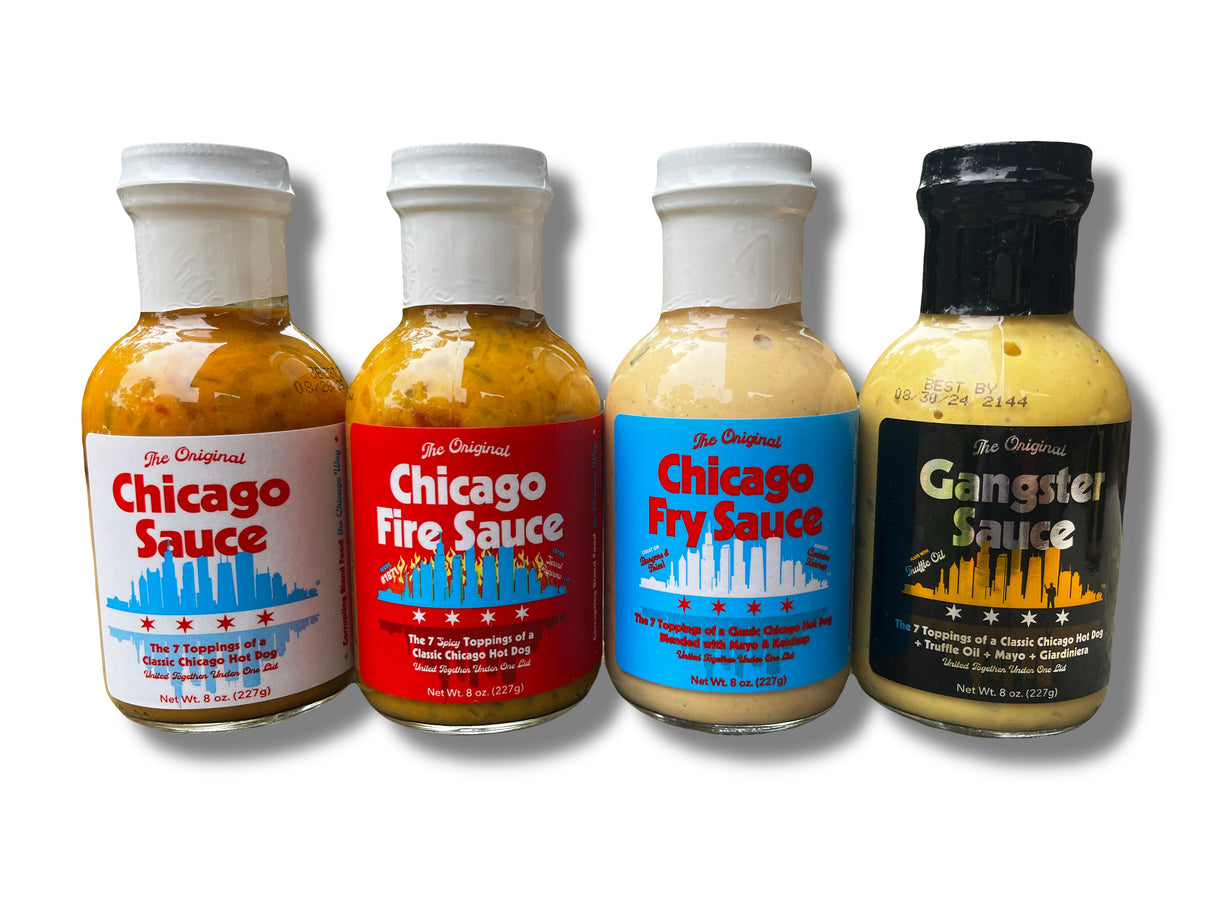 Chicago Sauce, Chicago Fire Sauce, Chicago Fry Sauce & Gangster Sauce from Big Fork Brands