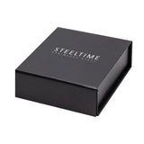 Encased Cross Pendant Necklace From Steel Time