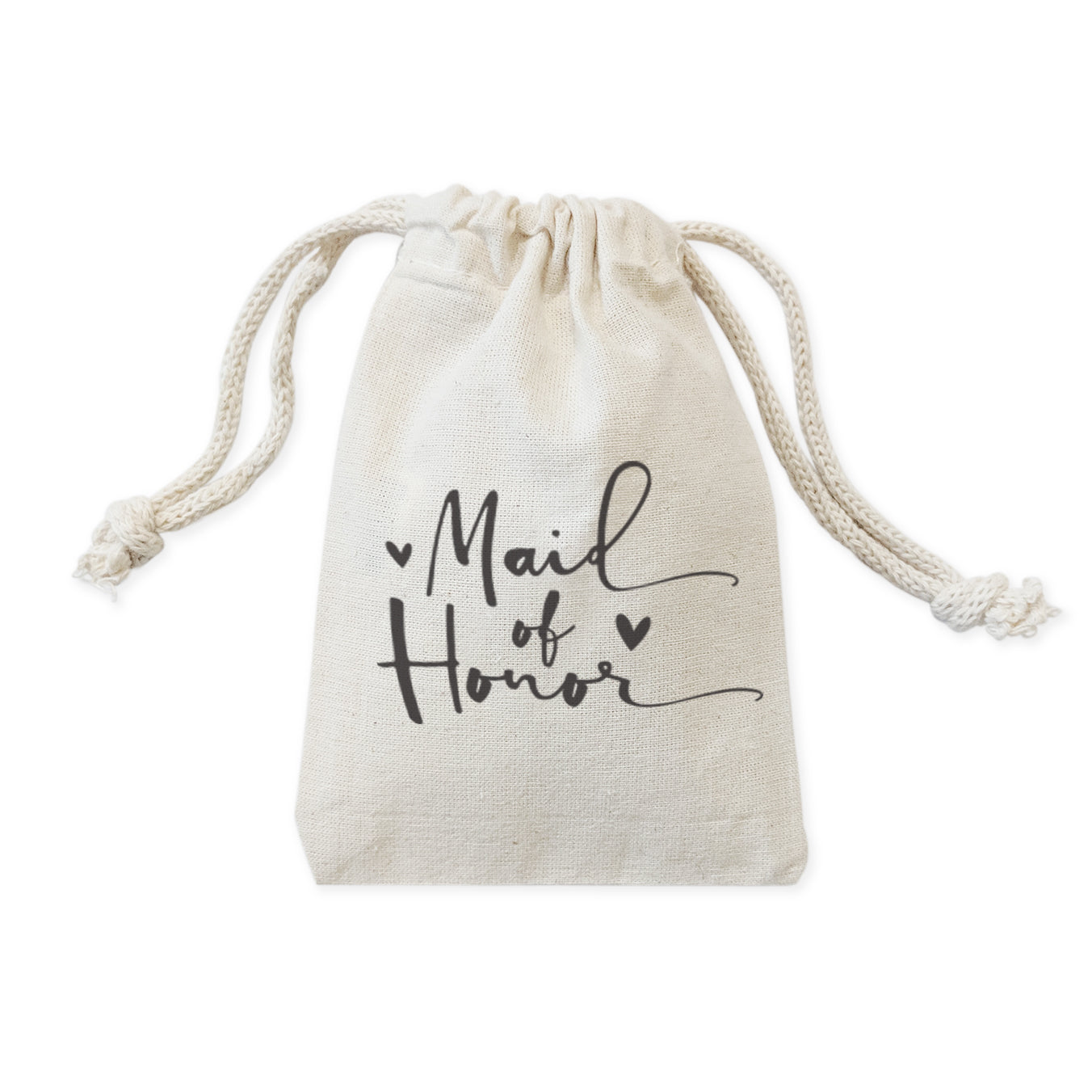 Maid of Honor Wedding Favor Bags, 6-Pack from The Cotton & Canvas Co.