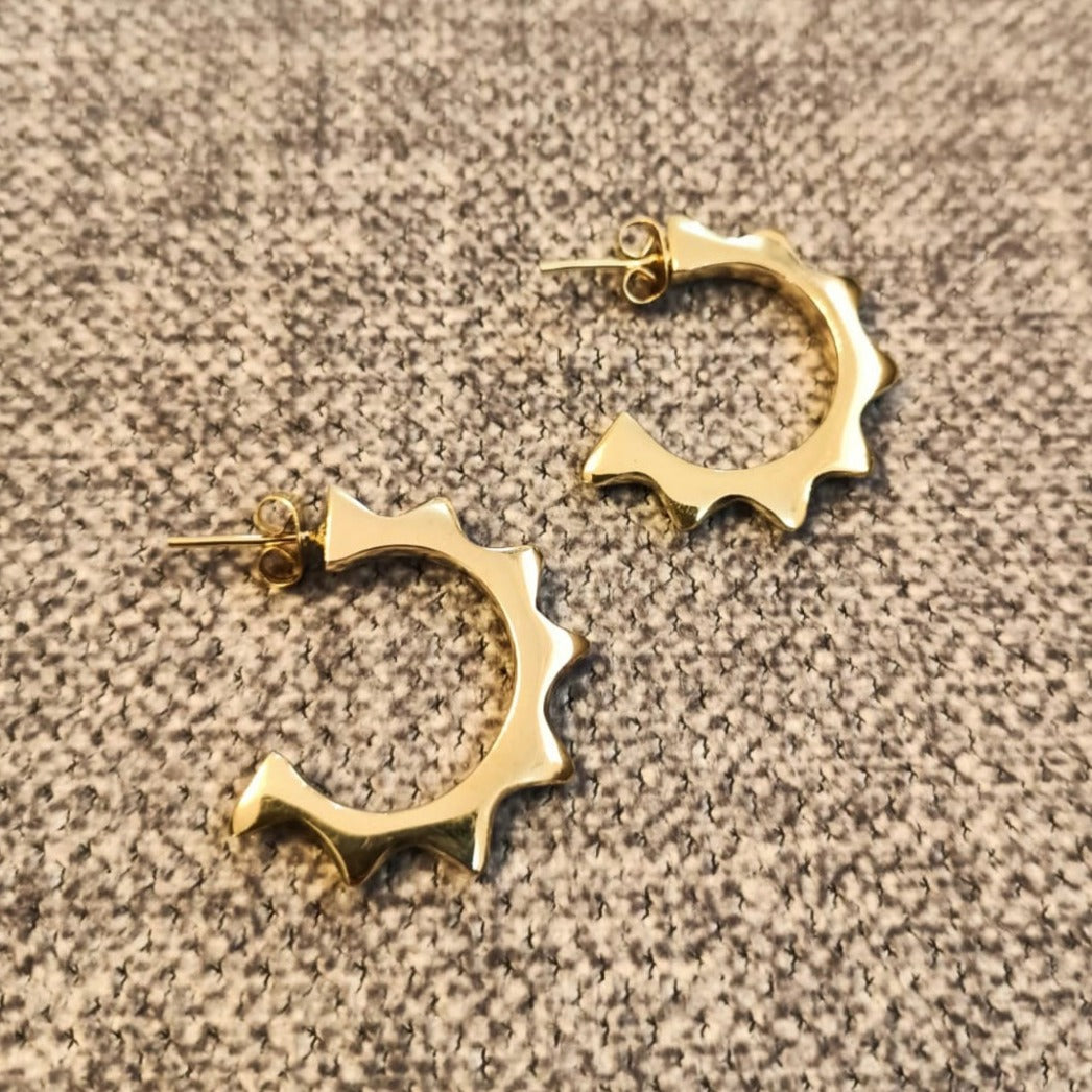 Malkia Hoop Earrings From Abroad Modern